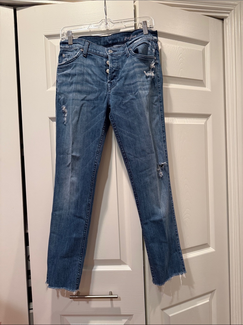 Citizens of Humanity Distressed Mid-Blue Women’s Jeans